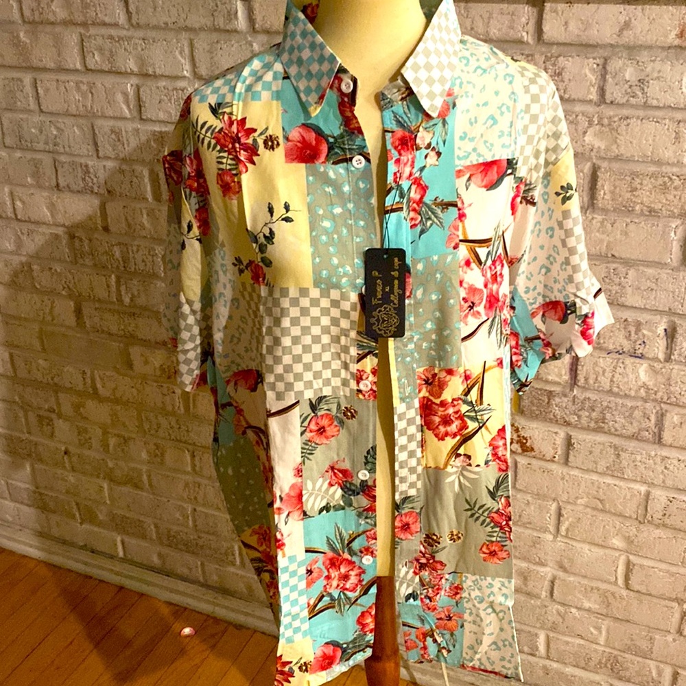 Franco P Collezione di capi silky button down xl
